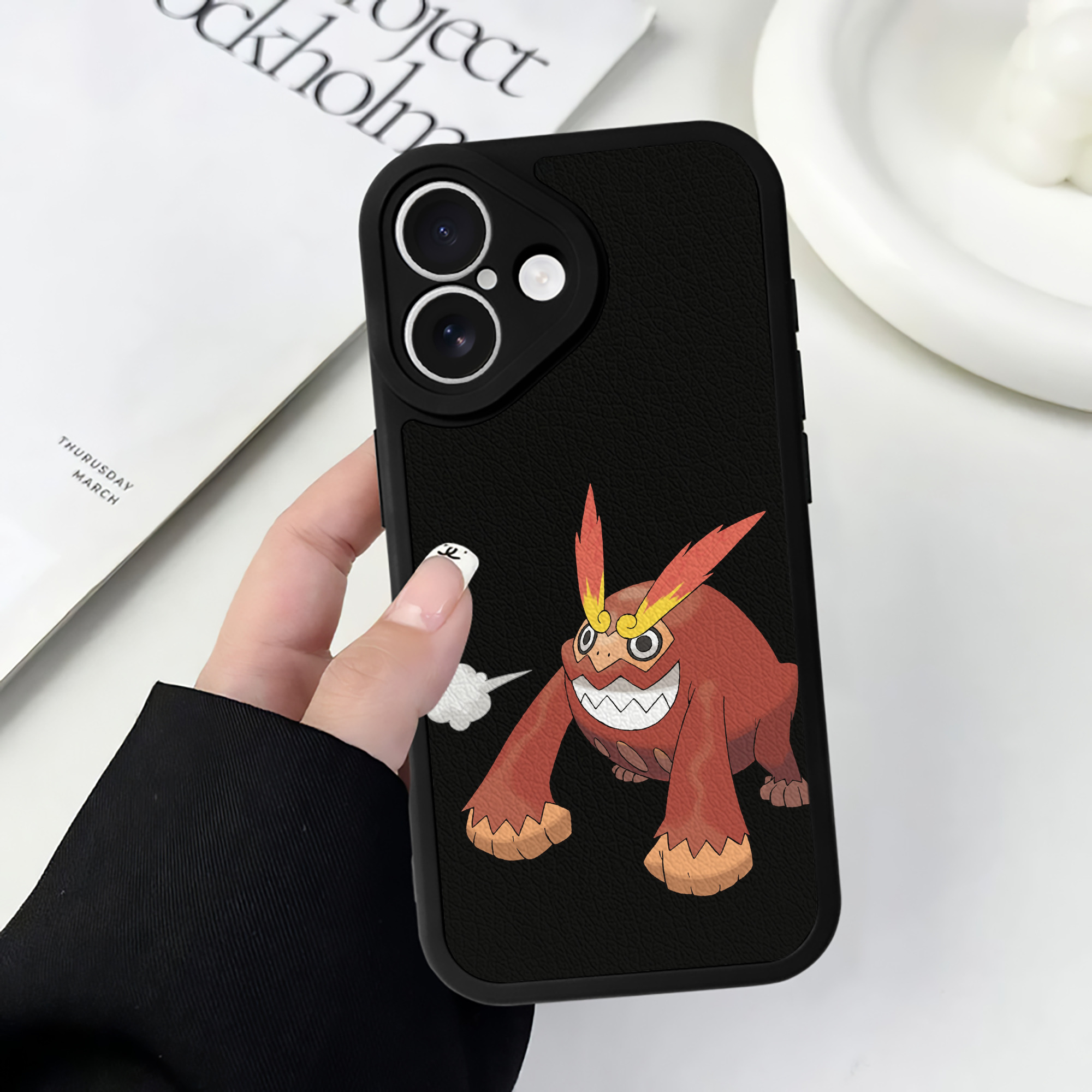 （画像用） ポケットモンスター Pokémon 【iPhone 16シリーズ対応】シリコンスマホケース（レザー調） 材質：シリコン